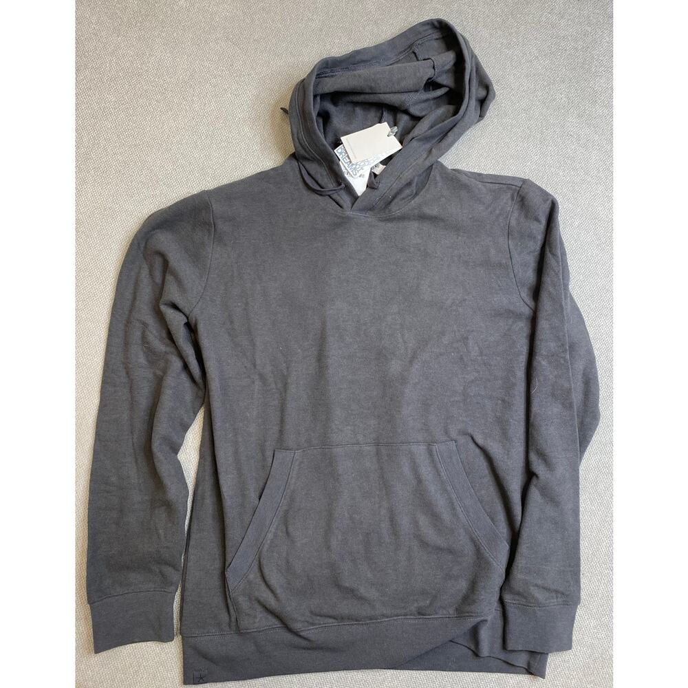 NWT Barefoot Dreams Malibu Collection® Men's Brushed Fleece Hoodie, Medium - Picture 2 of 6